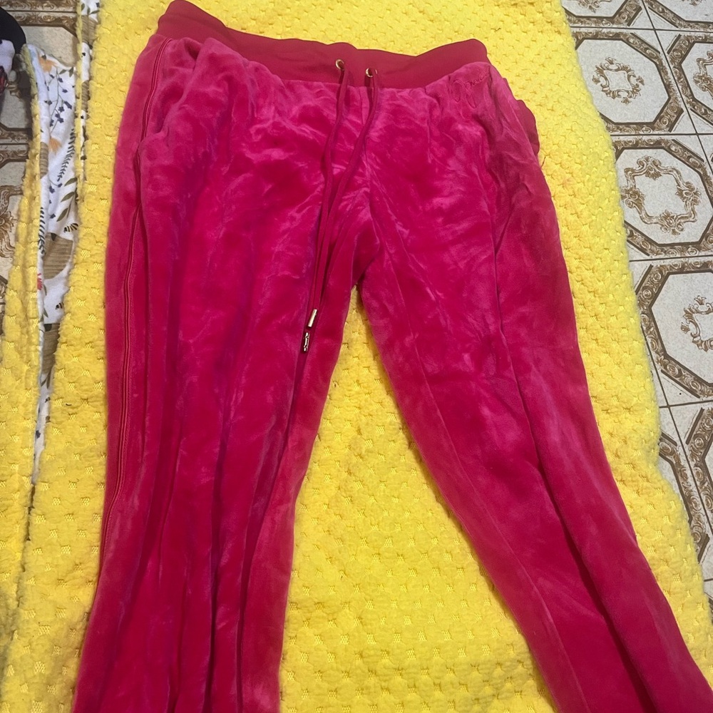 Juicy Couture Pink Velour Pants